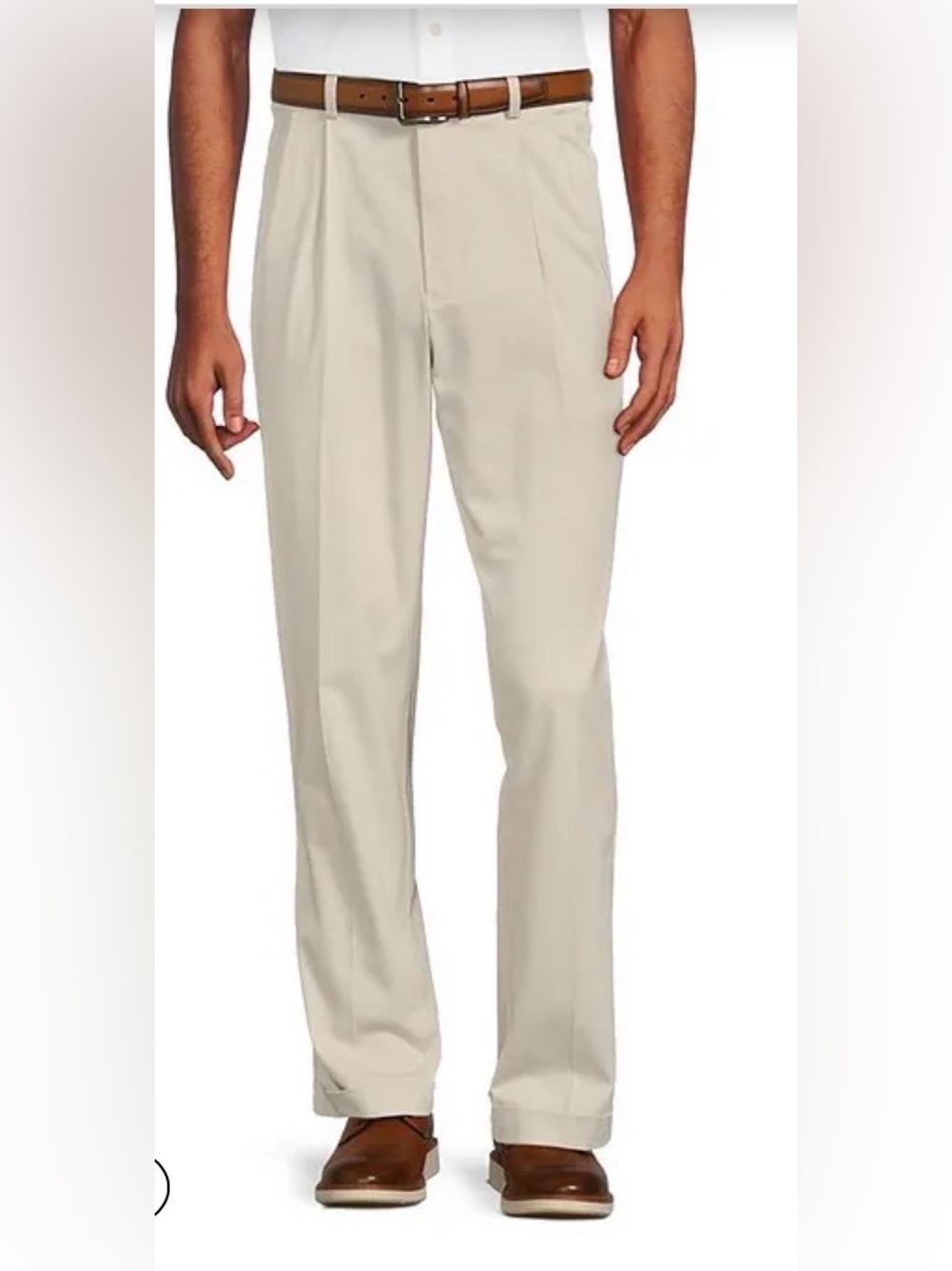 Roundtree & Yorke TravelSmart Pleated Chino Pants 34W x 30L